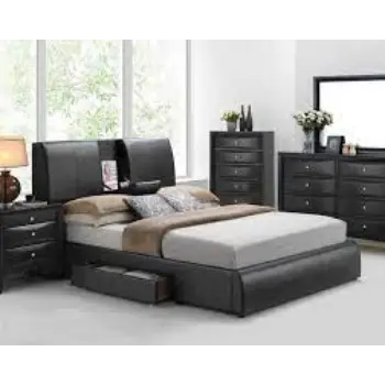 Modern Leather Bed